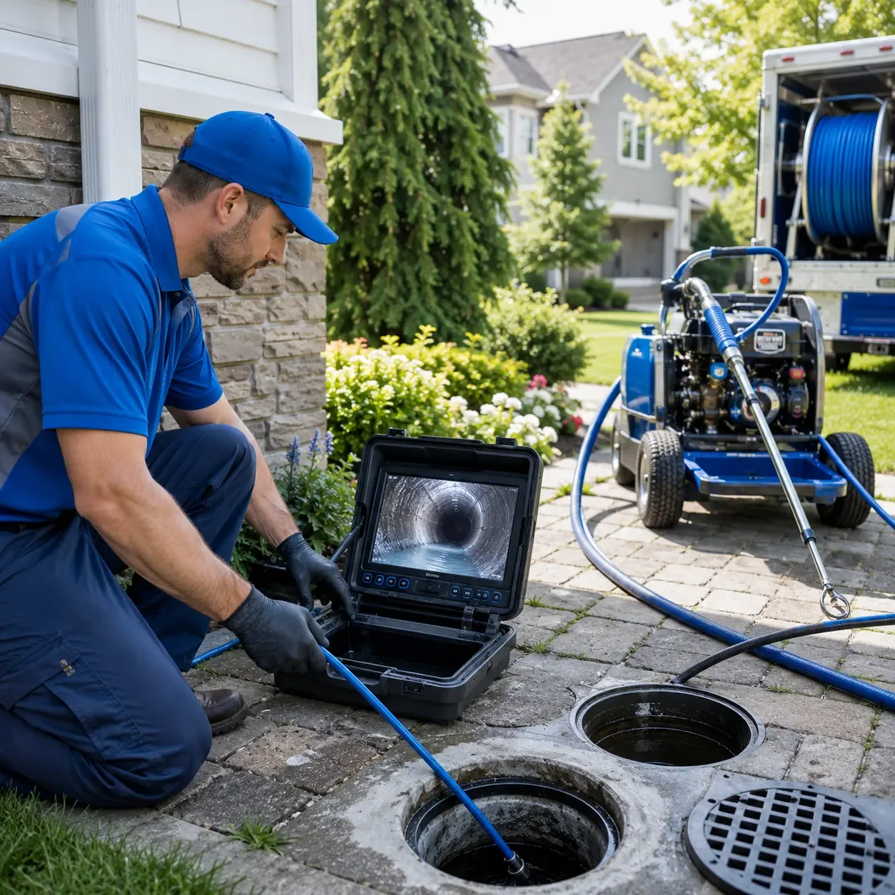 Outdoor drain cleaning professionals serving Fishers, IN